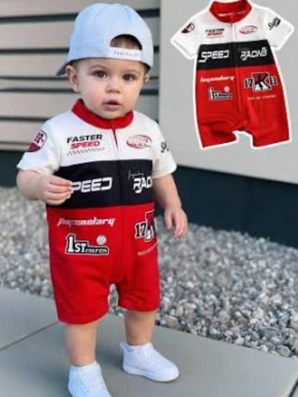 TODDLER RACE CAR DRIVER HALLOWEEN COSTUME